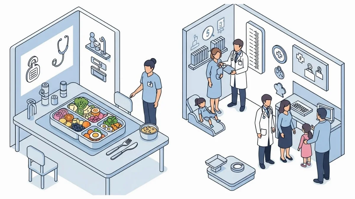 Bữa ăn gia đình dinh dưỡng giúp trẻ mầm non phát triển thể chất