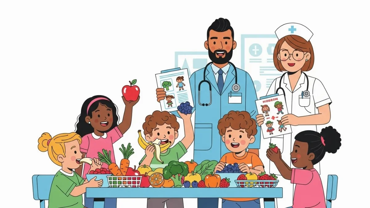 Tạo không khí vui vẻ và trang trí món ăn đẹp mắt giúp trẻ ăn ngon miệng hơn