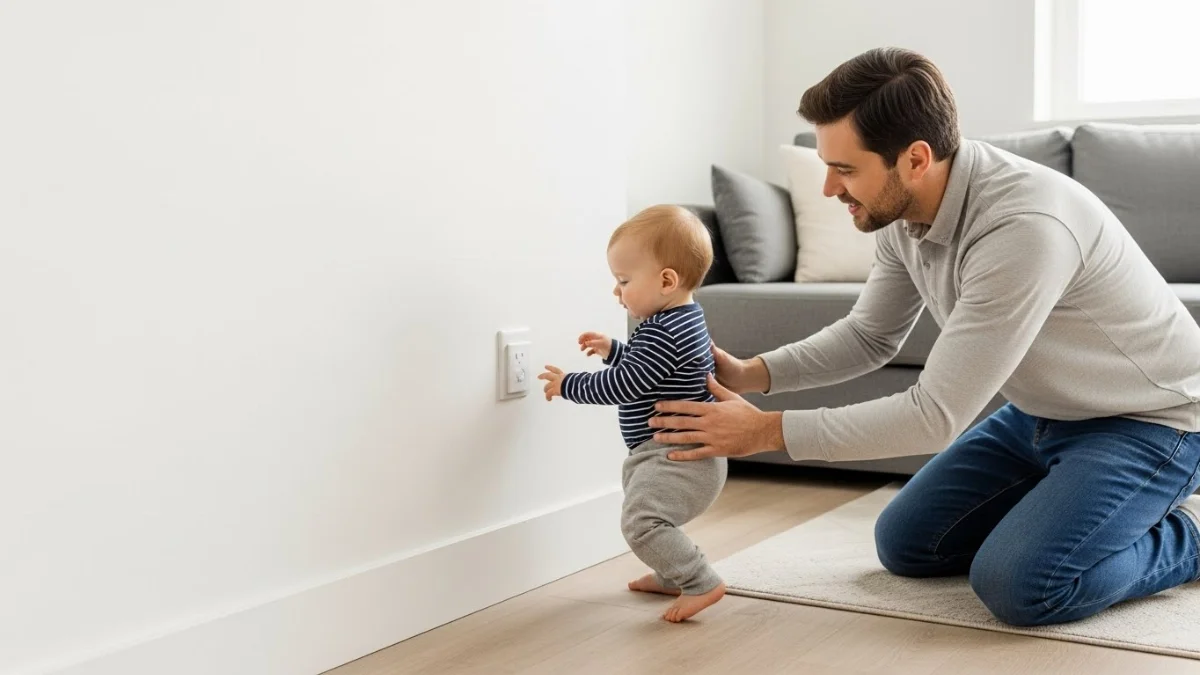 Hình ảnh cha mẹ bảo vệ trẻ khỏi thuốc men và hóa chất nguy hiểm